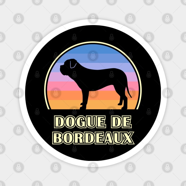 Dogue de Bordeaux Vintage Sunset Dog Magnet by millersye